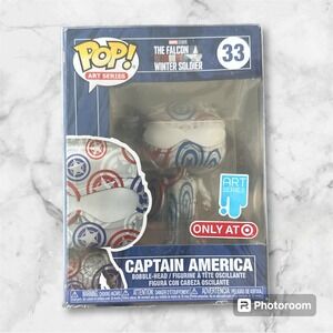 Funko Pop! Art Series -Captain America #33 - Falcon Winter Soldier - Target -NEW